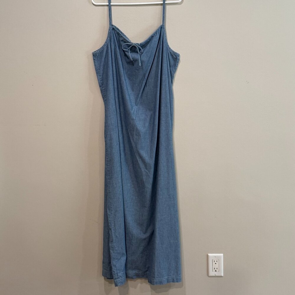 Eddie Bauer Denim Blue Maxi Dress